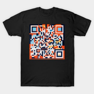 RickRoll QR Code Abstract Painting T-Shirt T-Shirt